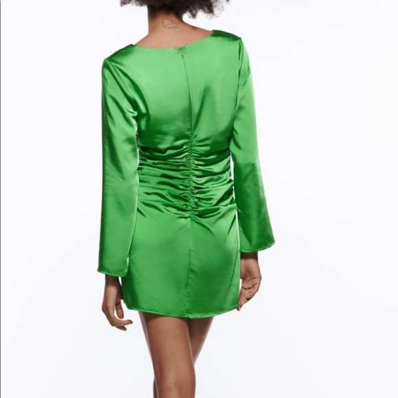 Zara jewel trim draped dress - Picture 3 of 7